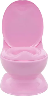 Produktbild von Nuby My Real Potty Kinder Töpfchen Toilettentrainer Spülgeräusch Rosa 18+ Monate