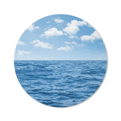 Produktbild von MuchoWow® Mauspad Mousepad Meer - Wolken - Blau 20x20 cm - Mousepads - Maus Mat - Pad - Mausunterlage - Schreibtischmatte