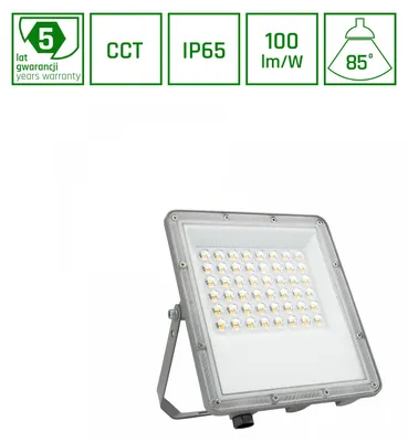 Productafbeelding van NOCTIS LED Buitenlamp, 50W, IP65, instelbare kleurtemperatuur (CCT), grijs