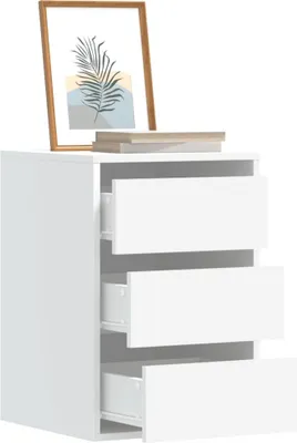 Produktbild von vidaXL Komoda z szufladami biała 40x41x58 cm materiał drewnopochodny