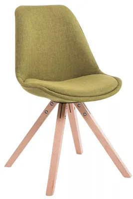 Produktbild von In And OutdoorMatch Besprechungsstuhl Russel - Stuhl grün - Stoff - Mit Rückenlehne - Besucherstuhl - Sitzhöhe 48cm