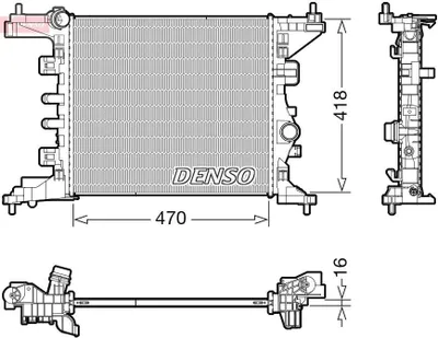 Image de Radiateur de moteur DENSO DRM20121