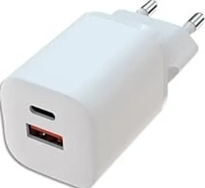 Immagine prodotto di Caricabatterie GaN 33W USB-C e USB-A Nero Ricarica Rapida PD 3.0 QC 3.0 Compatto