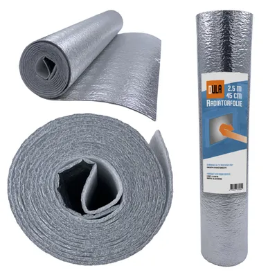 Produktbild von DULA Heizkörperfolie - 2,5 mx 45 cm - 1 Rolle - Isolierfolie