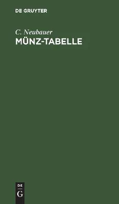 Produktbild von Münz-Tabelle