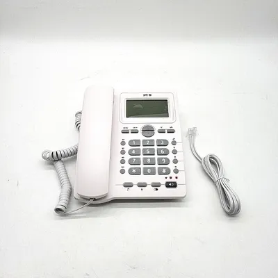 Produktbild von SPC Office ID 2, Analoges Telefon, Kabelgebundenes Mobilteil, Freisprecheinrichtung, Weiß