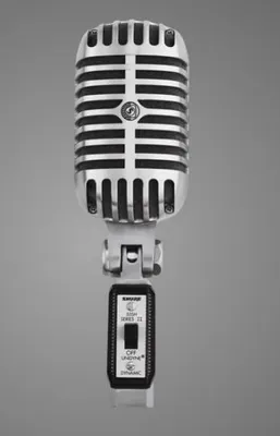Image de Shure 55SH, Microphone de studio, 50 - 15000 Hz, 150 Ohm, Supercardioïde, Câblé, Gris
