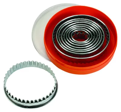 Produktbild von Ausstechersatz oval gezackt, Höhe: 30mm