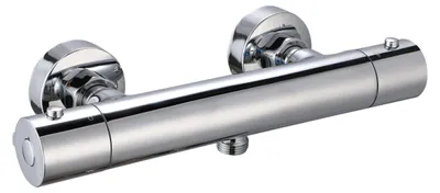 Produktbild von Duschthermostat Aufputz, Edelstahl, Verbrühschutz, G 1/2, Wandmontage