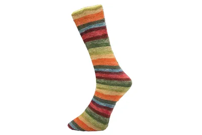 Produktbild von Ferner LUNGAUER SOCKENWOLLE 100 g bunte 4-fach Merino-Sockenwolle 420 m, Farbe:48-73 Farbe color