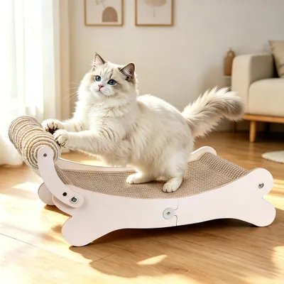 Imagen del producto de Juguete para gatos 3 en 1 con forma de cangrejo y bolas rodantes