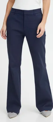 Obrázek produktu pro Pulz PZBINDY HW Pants Bootcut Dámské kalhoty Látkové kalhoty Bavlna s Elastanem Rozšířené nohavice Volný střih