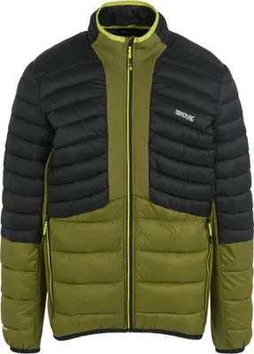 Image de Regatta - Veste hybride "Leedre" pour homme RG10942 (XL) (Vert néphrite/noir)