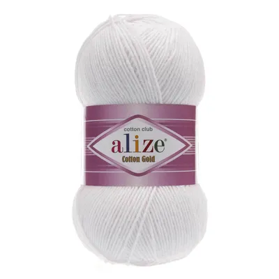 Produktbild von 100g Strickgarn Alize Baumwolle Gold Uni Klassikgarn Häkelgarn Strick-Wolle