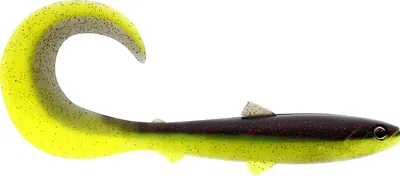 Obrázek produktu pro Westin BullTeez Curltail 8cm 3g Black/Chartreuse 3 kusy měkké nástrahy