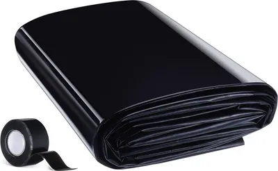 Produktbild von （120×210cm）Teichfolie aus HDPE UV-Schutz Teichplane Leicht zu schneiden Reißfest Teichfolien mit Klebeband Für Teiche Fischteiche Flüsse Fontänen und Wassergärten