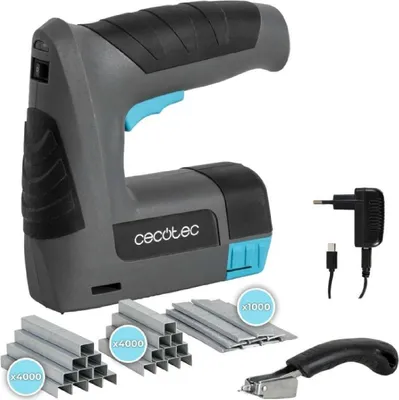 Obrázok produktu pre Cecotec Akumulátorová sponkovačka FastTacker 4000 4V 1500 mAh, 2v1 kompatibilná so sponkami a klincami, obsahuje odstraňovač