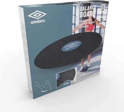 Obrázok produktu pre Famanu balančná doska na posilňovanie a zlepšenie stability – 36 x 55 cm – čierna/modrá