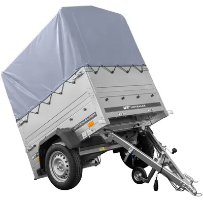 Obrázek produktu pro Přívěs Garden Trailer 150 KIPP s BIS bočnicemi, rámem H-800 a šedou plachtou