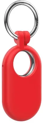 Immagine prodotto di Portachiavi compatibile con Samsung SmartTag 2 – Portainsegne – Silicone – Rosso