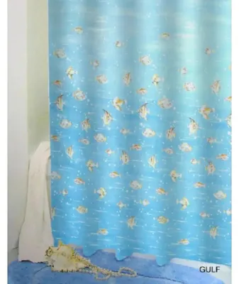 Produktbild von Badvorhang Peva Fische Blau