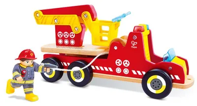 Obrázok produktu pre Hape Hasičské autíčko so sirénou a svetlom – interaktívne vozidlo
