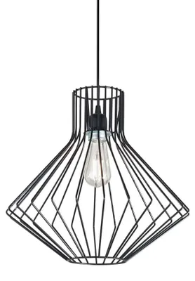 Produktbild von Aufhängung Industrial-Minimal Ampolla-4 Metall Schwarz 1 Licht E27