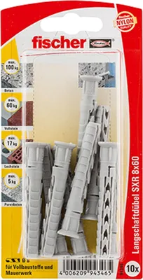 Produktbild von Fischer Langschaftdübel SXR 8.0 x 60 mm - 10 Stück