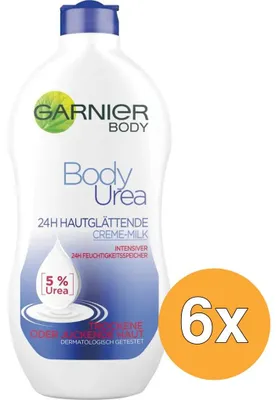 Productafbeelding van 6x Garnier Body Urea Gladmakende Bodylotion (400 ml)