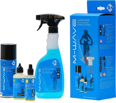 Produktbild von M WAVE Fahrrad E Bike Pflege Reiniger Konservierung Set Entfetter Öl Wachs