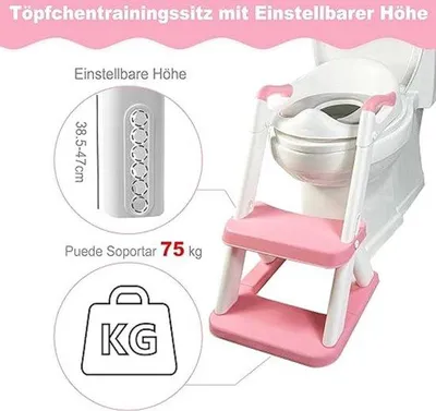 Produktbild von Famanu Toilettensitz für Kinder mit Treppe - 2-in-1