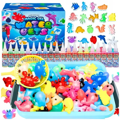 Produktbild von DIY Kreativ-Set für Kinder – Magische Wasser-Gel-Figuren zum Selbermachen