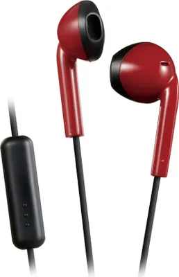 Produktbild von JVC HA-F19M-RB Rote kabelgebundene In-Ear-Kopfhörer mit Mikrofon für Musik und Anrufe