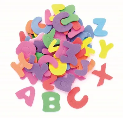 Produktbild von Glorex Moosgummi - Buchstaben 150 Stück