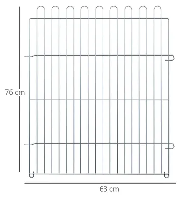 Zdjęcie produktu dla Zagroda Zewnętrzna Dla Szczeniąt, 8-Częściowy Wybieg I Kojec Dla Szczeniąt, 63X76 Cm, Bezpieczna I Stabilna