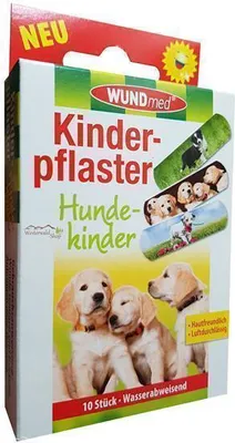 Immagine prodotto di WUNDmed® 02-114 WUNDmed® Pflaster Hunde 02-114 bunt 1,9 x 6,3 cm, 10 St.