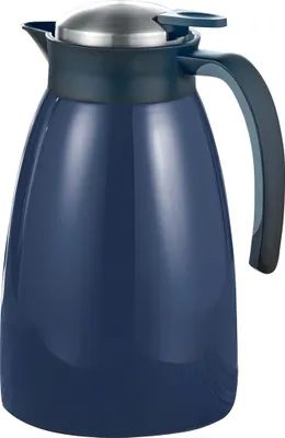 Produktbild von Esmeyer Isolierkanne GLACE, Inhalt: 1,5 Liter, doppelwandiger Edelstahl, dunkelblau lackiert, 305-050