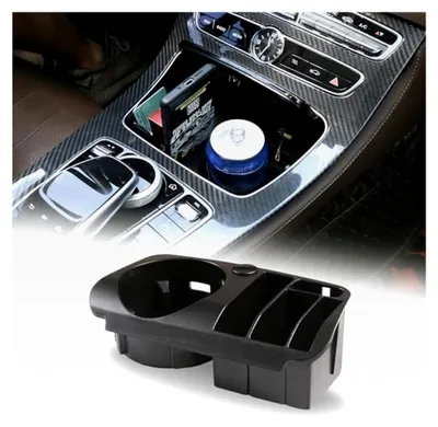 Produktbild von Zentrale Aufbewahrungsbox für den Innenraum mit Getränkehalter und Telefonhalterung für Mercedes Benz C E GLC Klasse W205 W213 X253 15-18