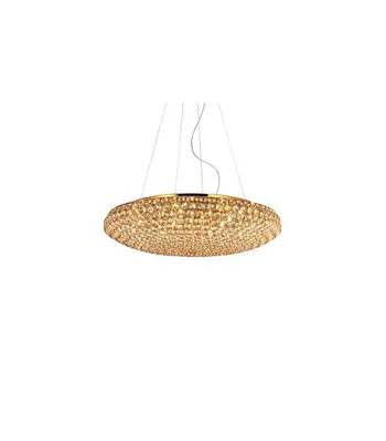 Produktbild von Zeitgenössische Aufhängung König Metall-Kristall Gold 12 Lichter G9 3W 3000K