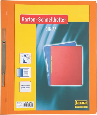 Produktbild von Idena Kartonschnellhefter A4, orange, 250g/m²