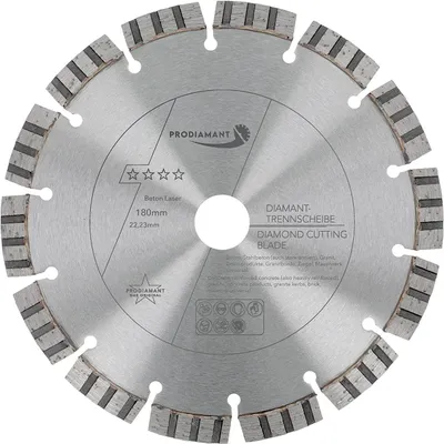 Immagine prodotto di PRODIAMANT Disco diamantato da taglio 180 mm per calcestruzzo Laser Turbo B711