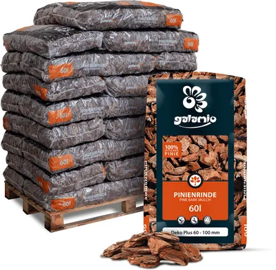 Produktbild von Galamio Rindenmulch Pinie Deko Plus 60l x 26 Sack 1560l Palette