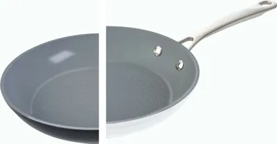 Produktbild von LAGUIOLE Bratpfanne 24cm Stielpfanne non-stick Induktion inkl. Pfannenschutz weiß*00863, Farbe:Weiß