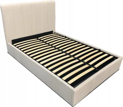 Zdjęcie produktu dla Łóżko tapicerowane z pojemnikiem i stelażem LT102 Vertica 140x200x117 taupe
