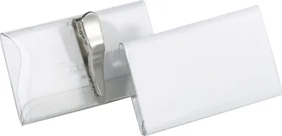 Obrázok produktu pre DURABLE Namensschild m Krokoklemme 40x75mm 25er Pck transp