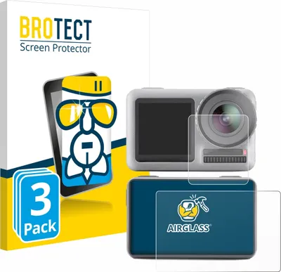 Produktbild von 3x BROTECT Schutzglas für DJI Osmo Action Schutzfolie Panzer Folie Glas Display Schutz klar