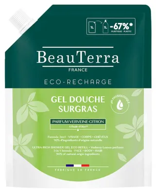 Obrázok produktu pre Verbena Limón Sprchový gél – náplň Beauterra 1000 ml