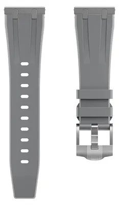 Obrázok produktu pre Silikónový remienok pre hodinky Huawei Watch GT6/GT5/GT4 46 mm - Remienok pre inteligentné hodinky - Mäkký silikón - Unissex - Strieborná/šedá farba