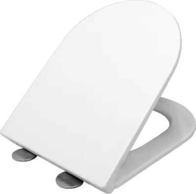 Produktbild von LAVITA GALVE Antibakterielle Duroplast WC-Sitz mit Absenkautomatik und Schnellverschluss,Passend für LAVITA GALVE Wand WC,Weiß