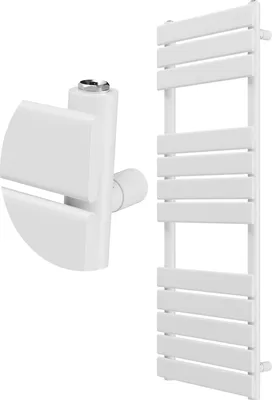 Obrázek produktu pro Granitan | Koupelnový radiátor Oslo - 120x45 cm - Bílý - Moderní design - Snadná instalace